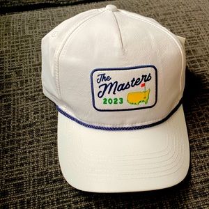 White Mens Masters adjustable hat